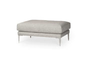 In picture: Lorenzo jumbo footstool. Fabric: Solution 60. Leg: 15, stainless steel.