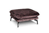 In picture: Style Footstool 80x80 cm. Fabric: Adore 68. Leg: 122 matte black.