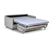 In picture: Alpha 2, bed opened into sleeping position. Fabric: Tarim 16.